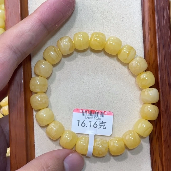 琥珀手链未镶嵌胡****兔蜜蜡