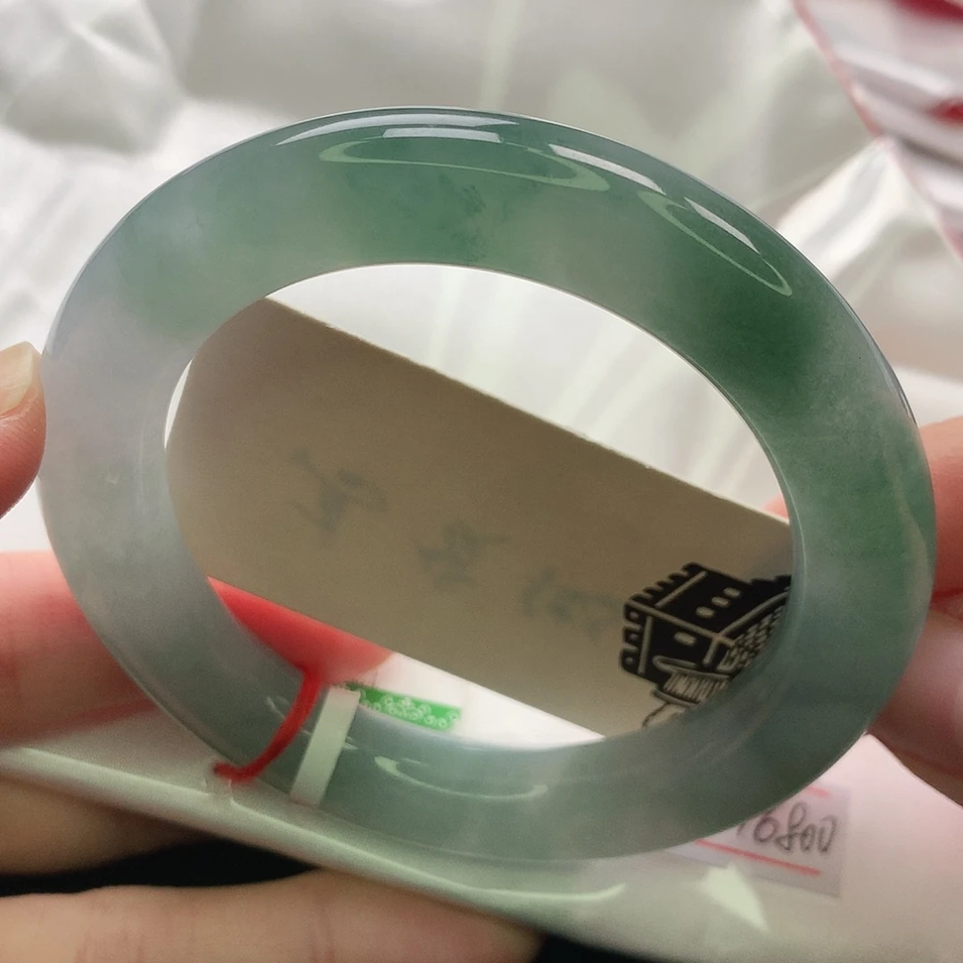 翡翠未镶嵌手镯缅甸5556胖圆