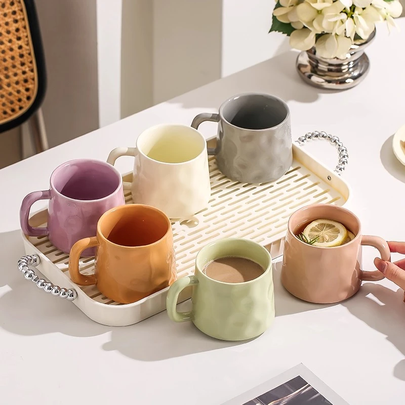 乔迁新居陶瓷水杯套装家用杯具咖啡杯子喝水一家人马克杯个人专用