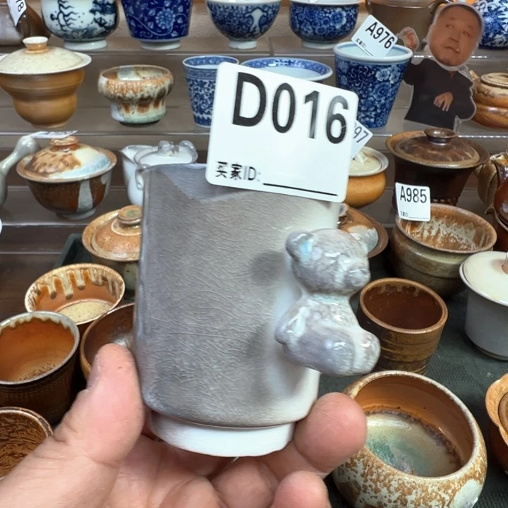 摆件016景德镇手工柴窑咖啡杯