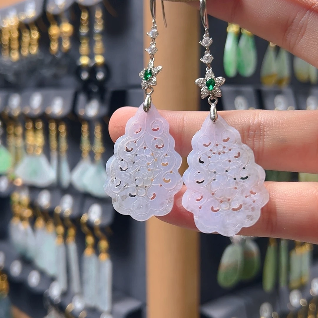 未镶嵌翡翠耳饰翡翠