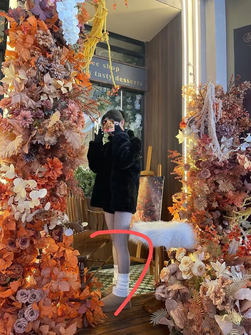 双层波点黑丝秋冬款连脚打底丝袜180克