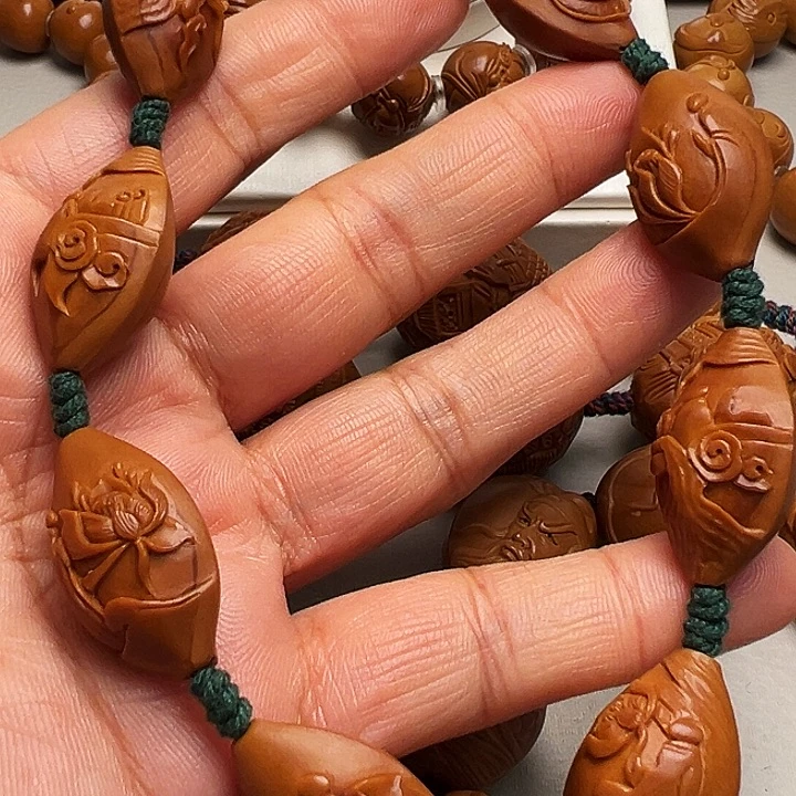 橄榄核手串/手链两花无相