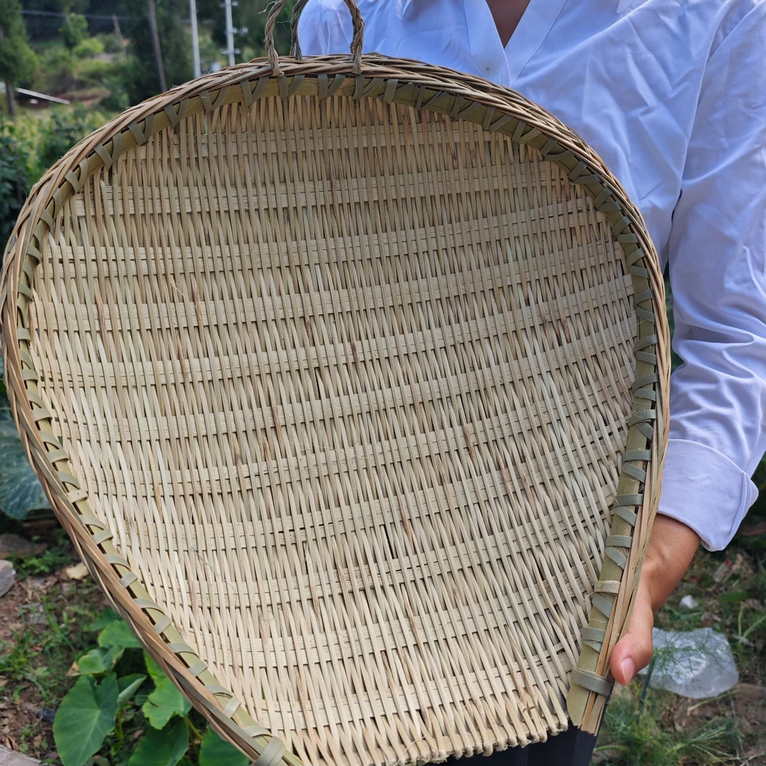 代卖农家纯手工竹编筲箕菜篮子厨房洗菜沥水晾晒收纳家用好物