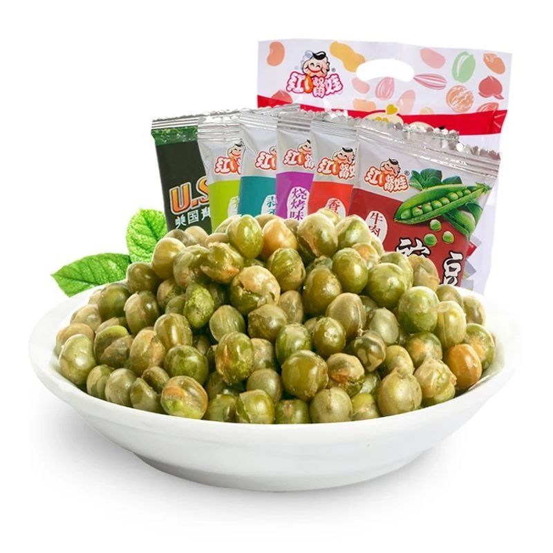 【40送20】多味酥脆豆子青豌豆好吃香辣味原味蒜香味零食青豆