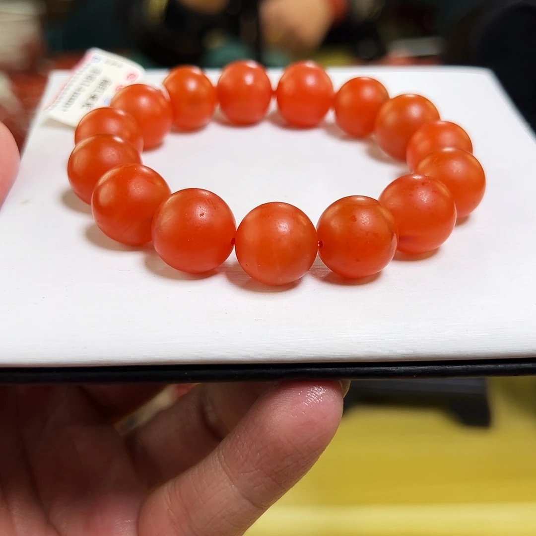 南红玛瑙未镶嵌买保山滴水洞哑光毕业级14+mmm