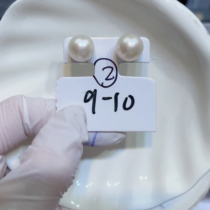 淡水珍珠耳饰银S925镶嵌