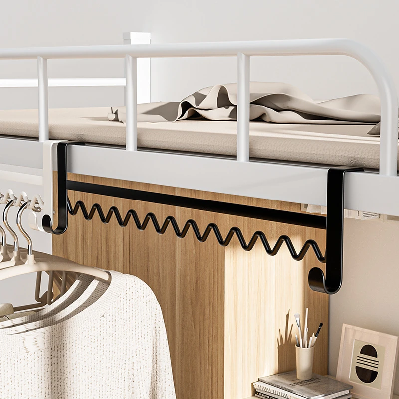 学生宿舍床边家用挂衣服神器上铺波浪寝室衣架挂架床头挂钩置物架