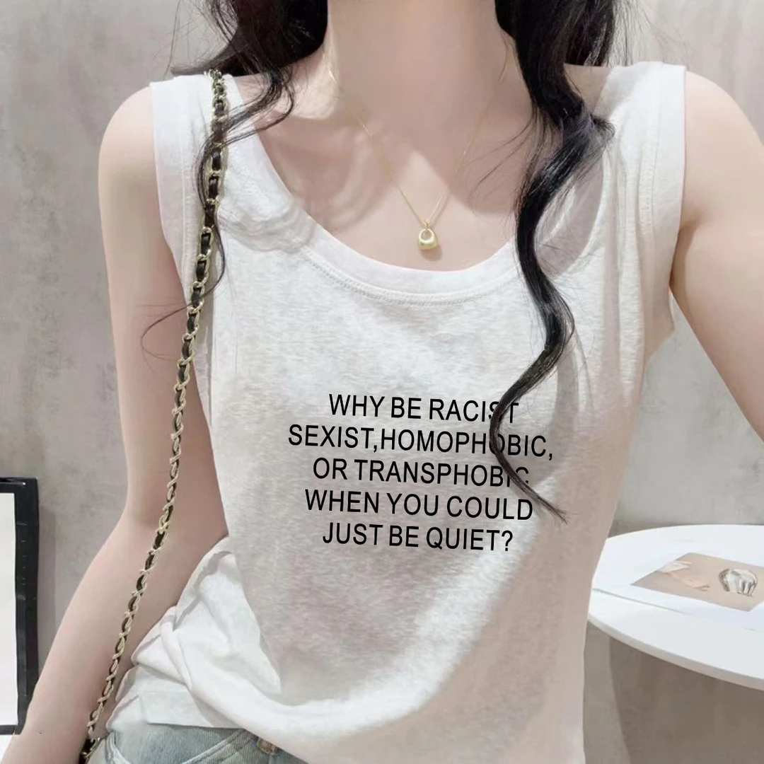 极简风宽松休闲风宽松型2025夏季新款背心吊带外穿圆领设计感显瘦