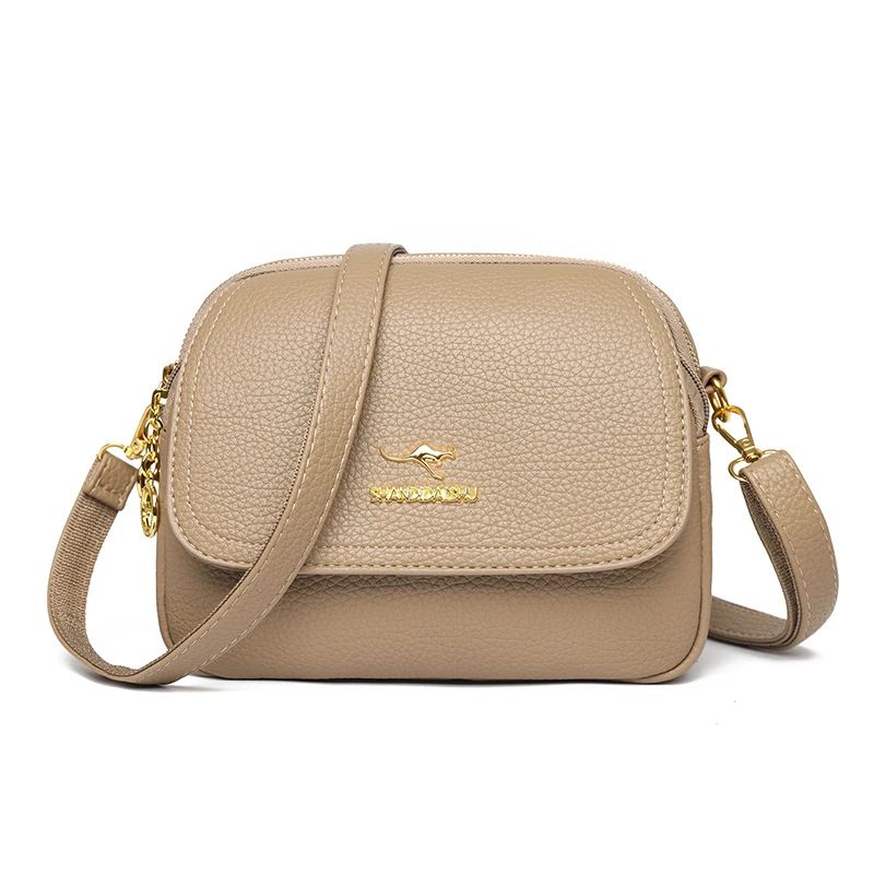 9046*（所见即所得）软皮枕头包复古手提包多隔层单肩包斜挎包