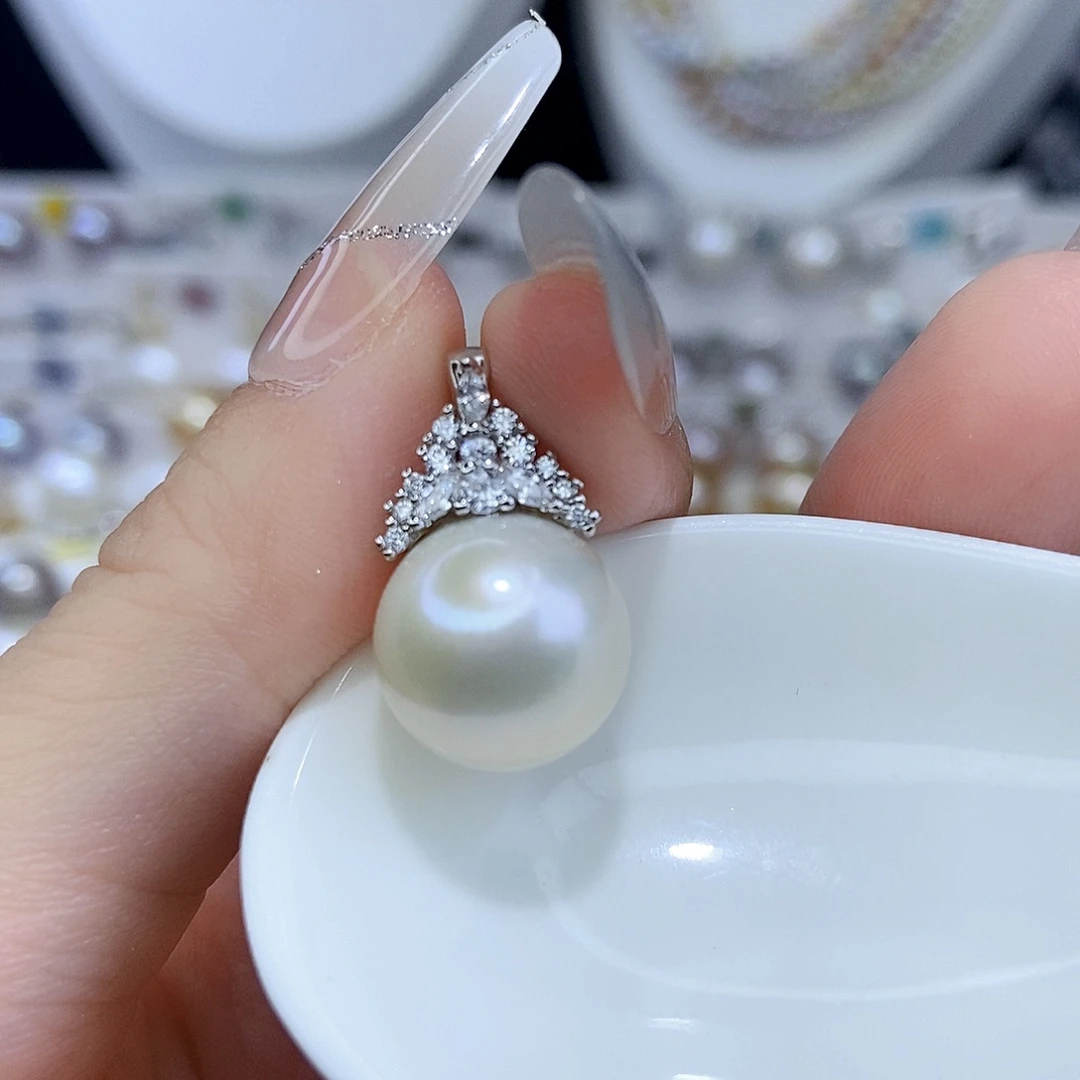 颈饰合金淡水珍珠