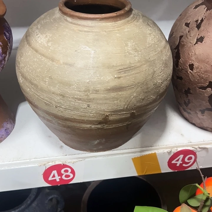 粗陶盆默认打孔高23口9