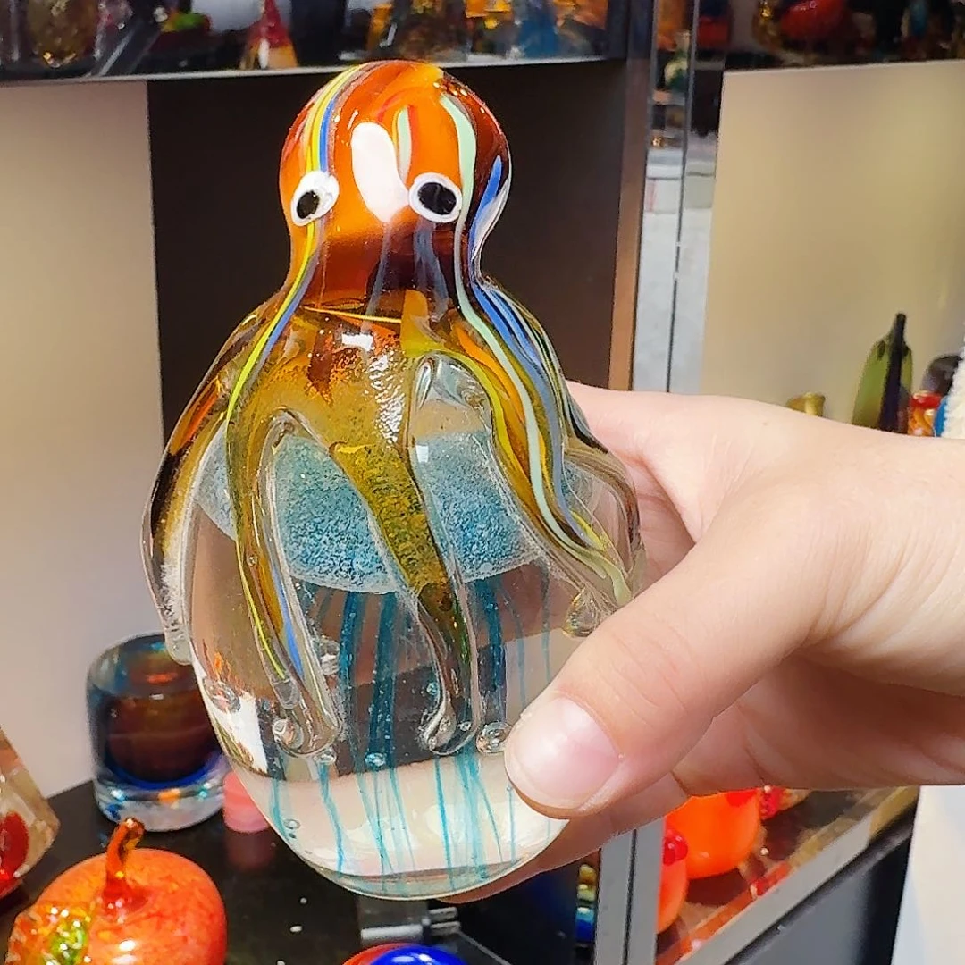 琉璃手工艺品琉璃花的花落下