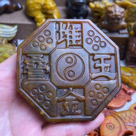 蛇纹石玉未镶嵌颈饰14