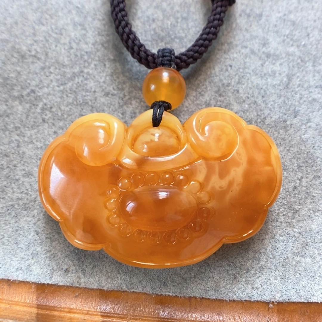未镶嵌项链蜜蜡蜜蜡吊坠