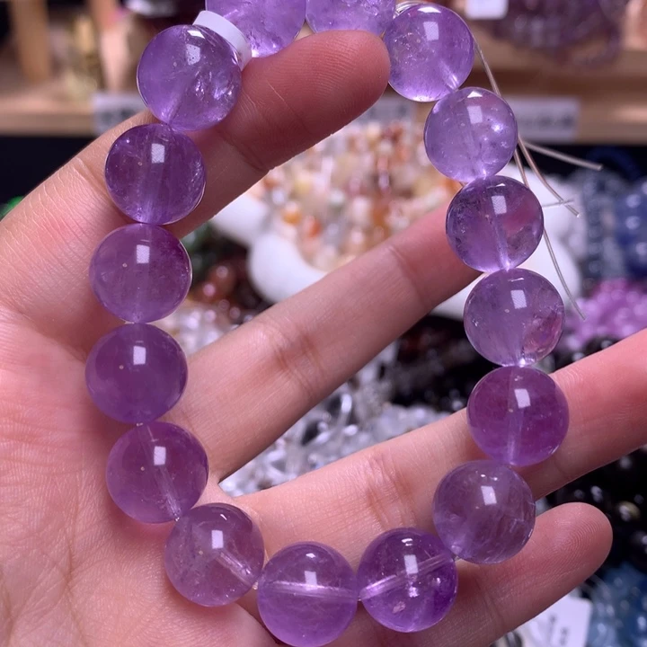 未镶嵌手串水晶12.6薰衣草