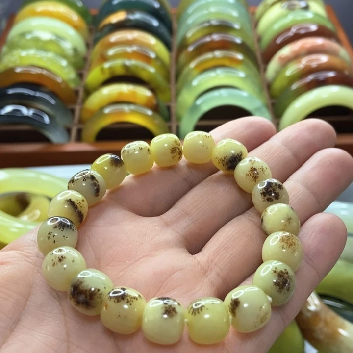 未镶嵌蛇纹石玉手镯