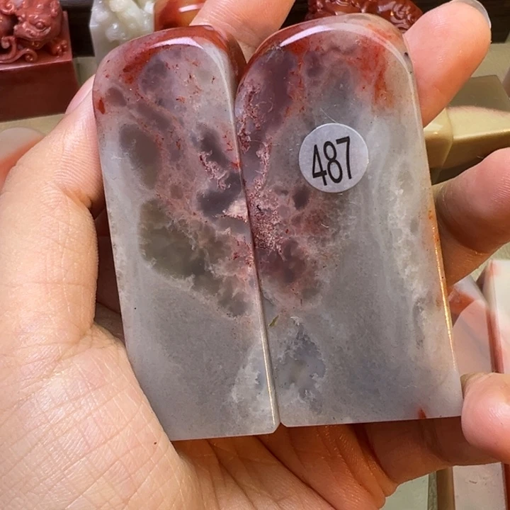 印石寿山石487号两个