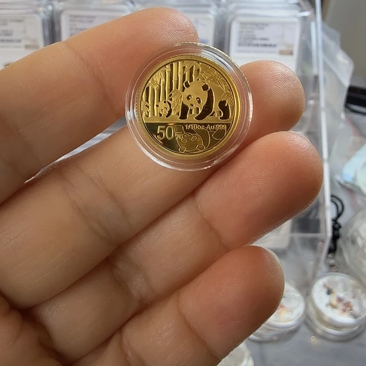 如***1纯金2012年熊猫金币发行三十周年金币带证书金银大盒