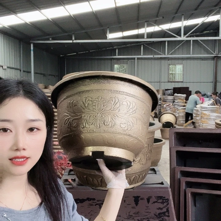 圆形40花盆5个有孔