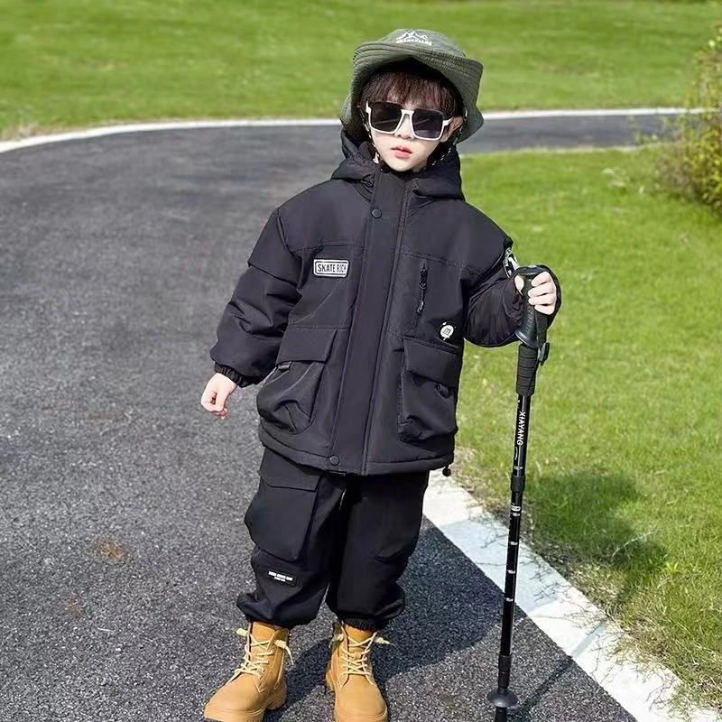 L379韩版冲锋衣加绒外套