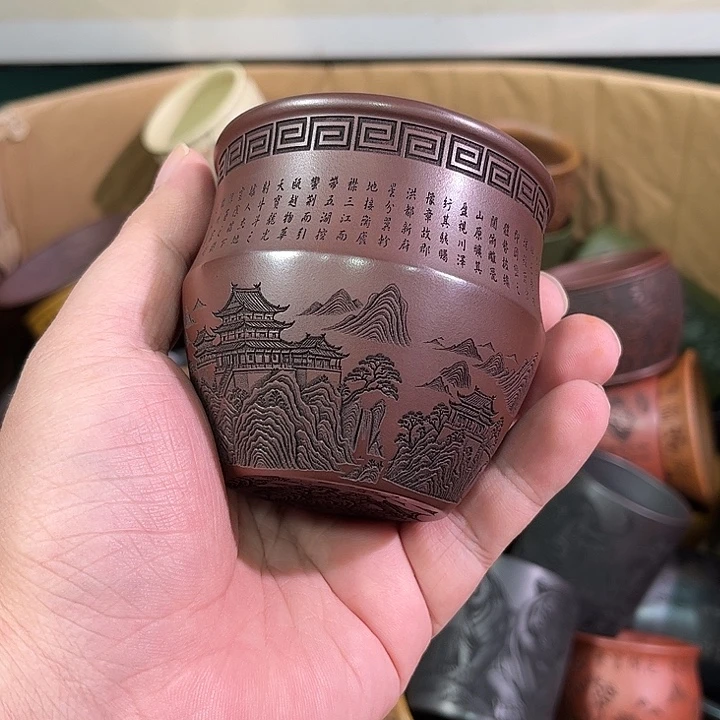 茶杯紫砂全手工紫砂主人杯