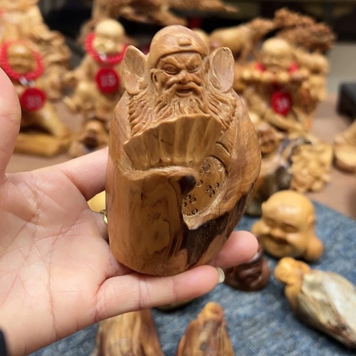 柏木太行崖柏手把摆件