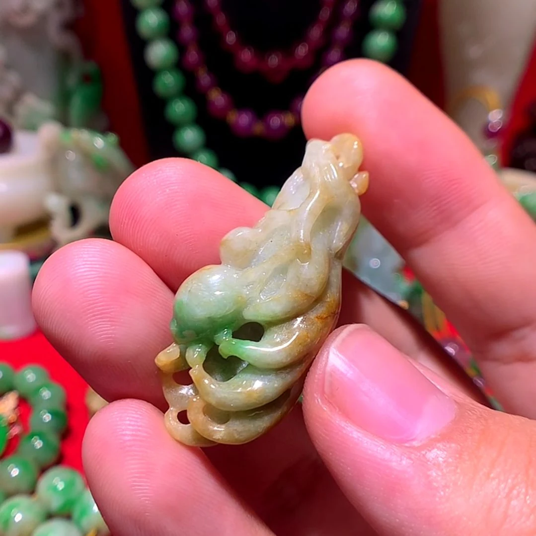 翡翠未镶嵌挂件翡翠佛手