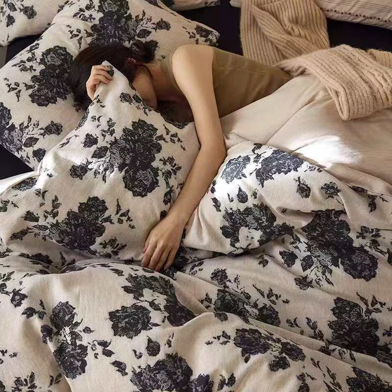 【阿黎专属】-冬羚鸟-XSY22-轻奢纯棉磨毛单被套