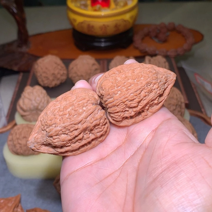 核桃文玩核桃把件塔尖