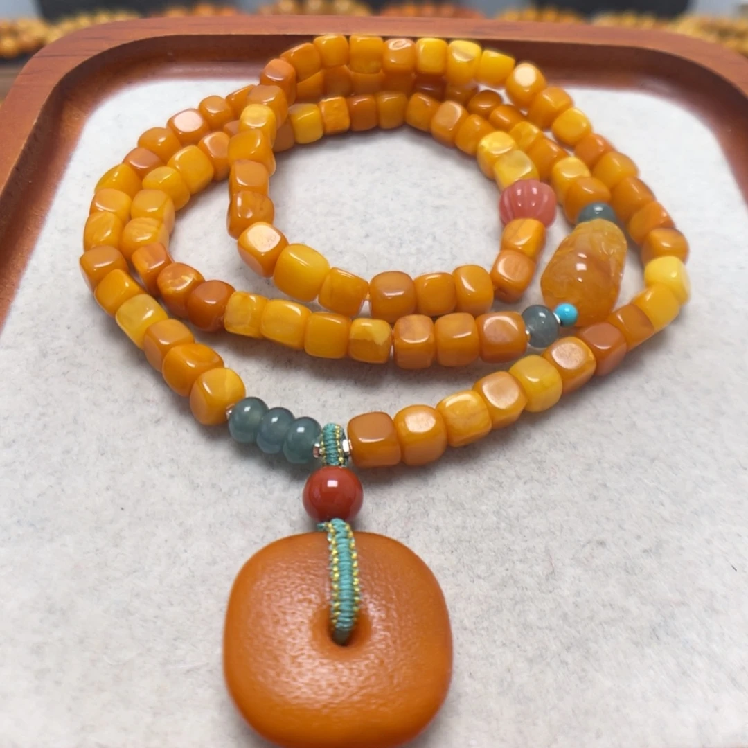 蜜蜡未镶嵌手串蜜蜡