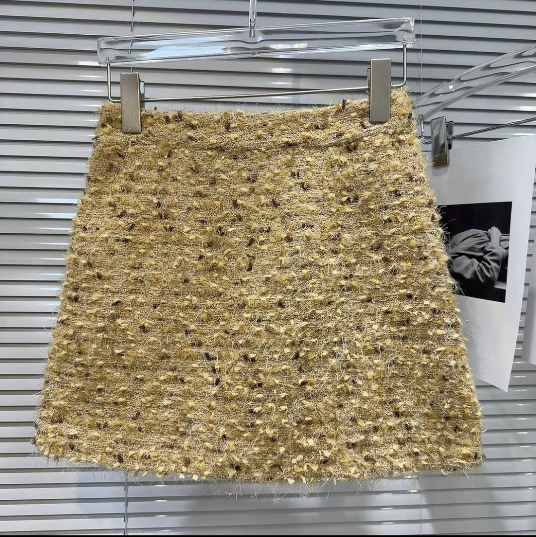 富家千金小香风半身裙