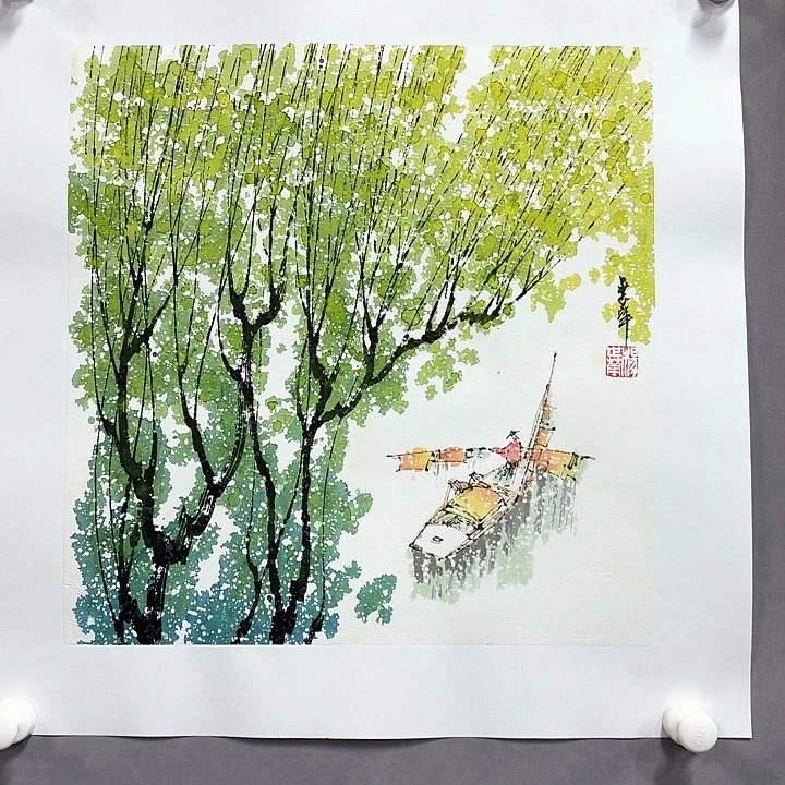 国画亲笔手绘放心去藏