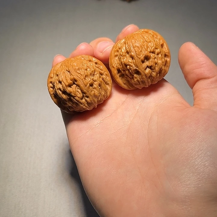 文玩核桃把件磨盘694