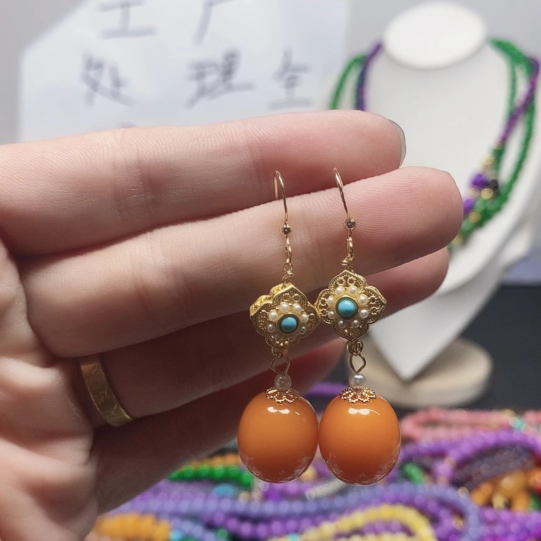 未镶嵌耳钉玛瑙/玉髓13