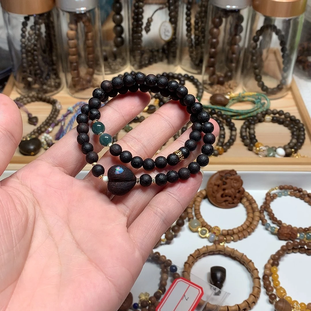 手串/手链降真香降真香屁桃双圈