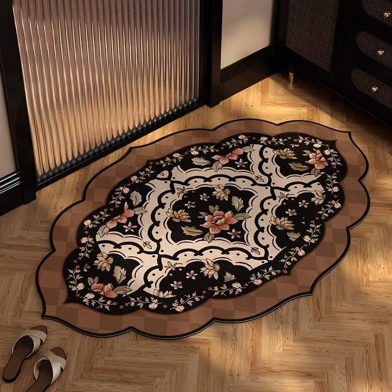 中古风硅藻泥地垫高级感耐脏卫生间浴室吸水防滑垫速干防滑地毯