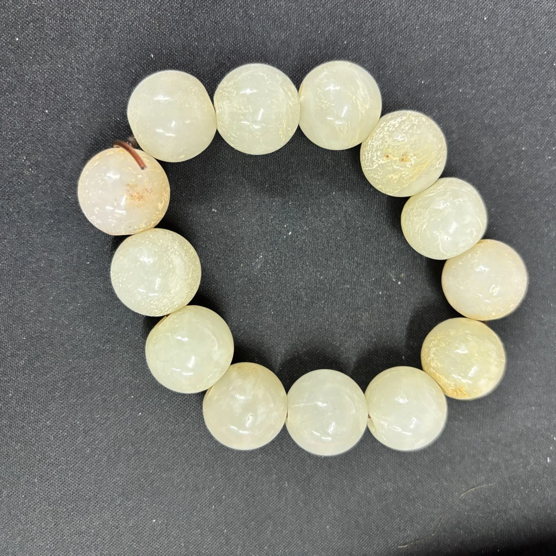 明代和田玉素珠一组-NX