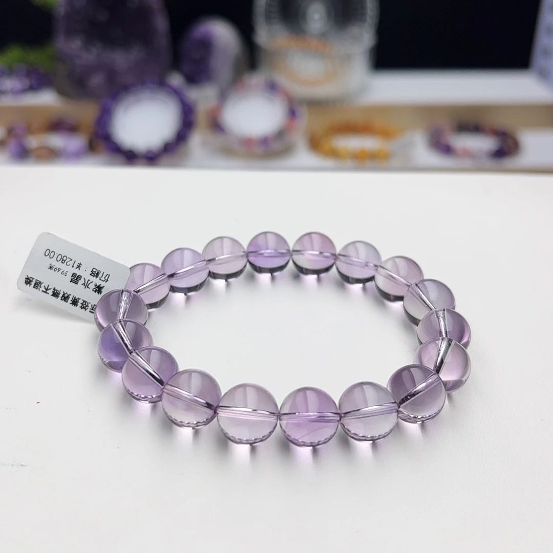 水晶手链未镶嵌?**?紫水晶11.8mm39.69