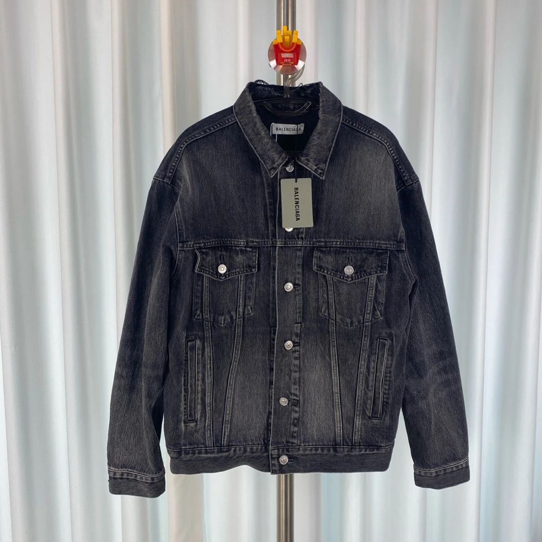 未使用 Balenciaga/巴黎世家 牛仔外套/34/胸围58/衣长68/B03138
