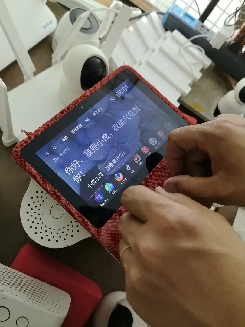 8新 小度 二手小度1c音响不配线右下侧不太好