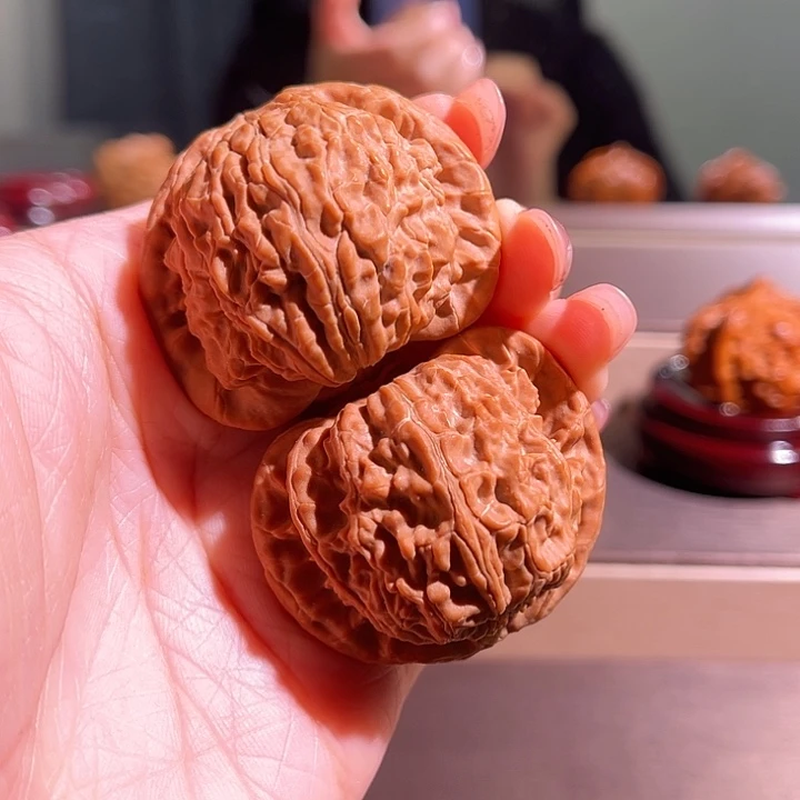 东***文玩核桃把件白狮子