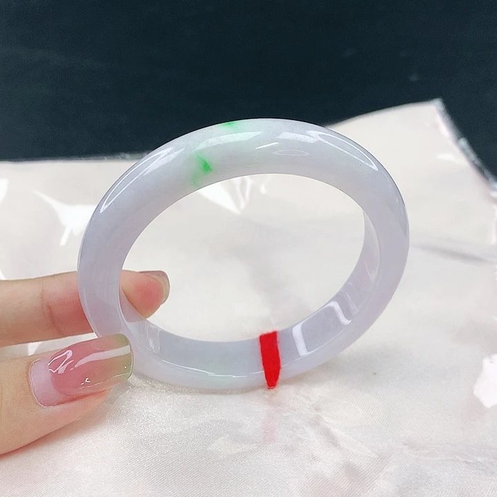 翡翠未镶嵌手镯圈54，04174