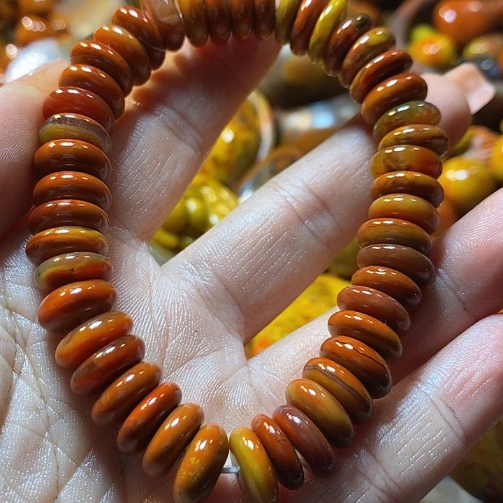 鱼***鹰玛瑙/玉髓未镶嵌手链