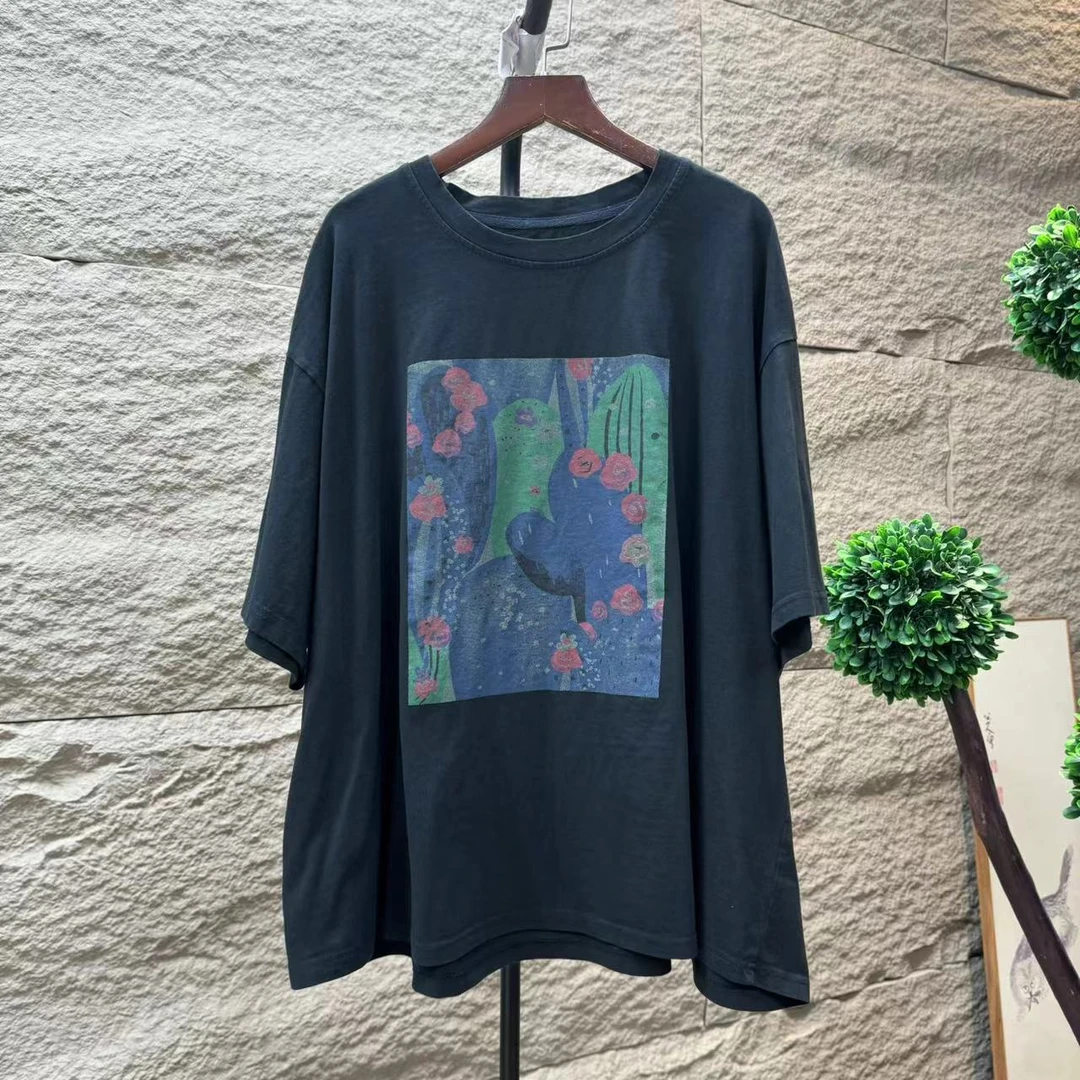 10958新款夏季休闲减龄宽松显瘦短袖T恤