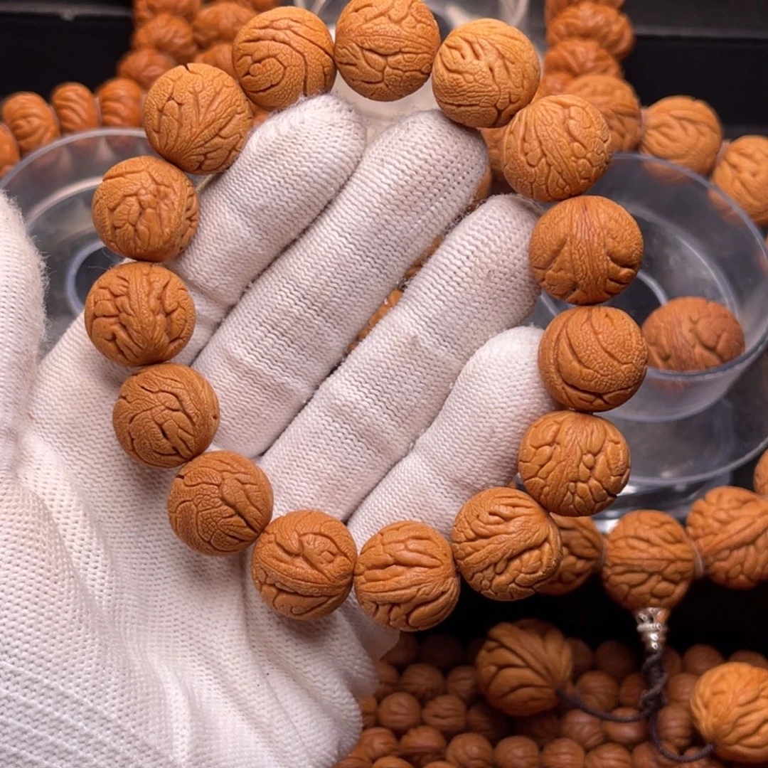 手串桃核金丝龙珠1.7