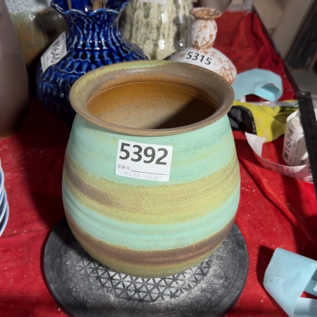 瓷片景德镇陶瓷花器默认无孔编号5392口16高27