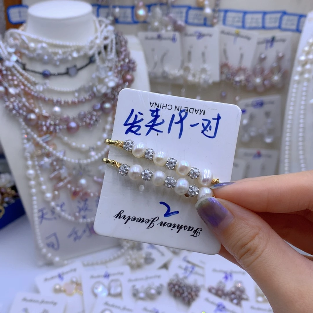 淡水珍珠颈饰银S925镶嵌