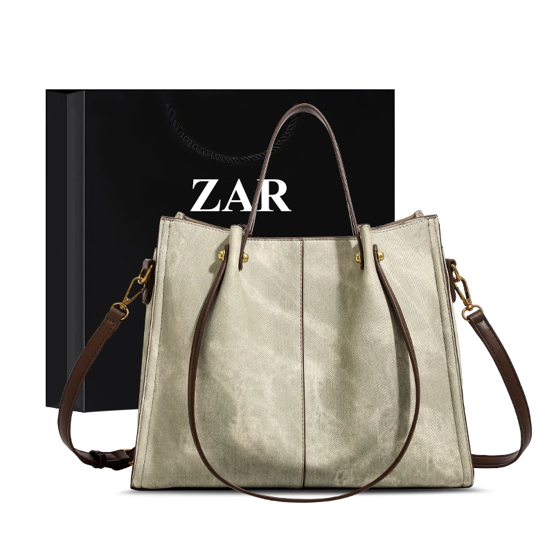 ZAR&RUILR/查瑞娜轻奢简约包包女手提托特包通勤大容量百搭斜挎包