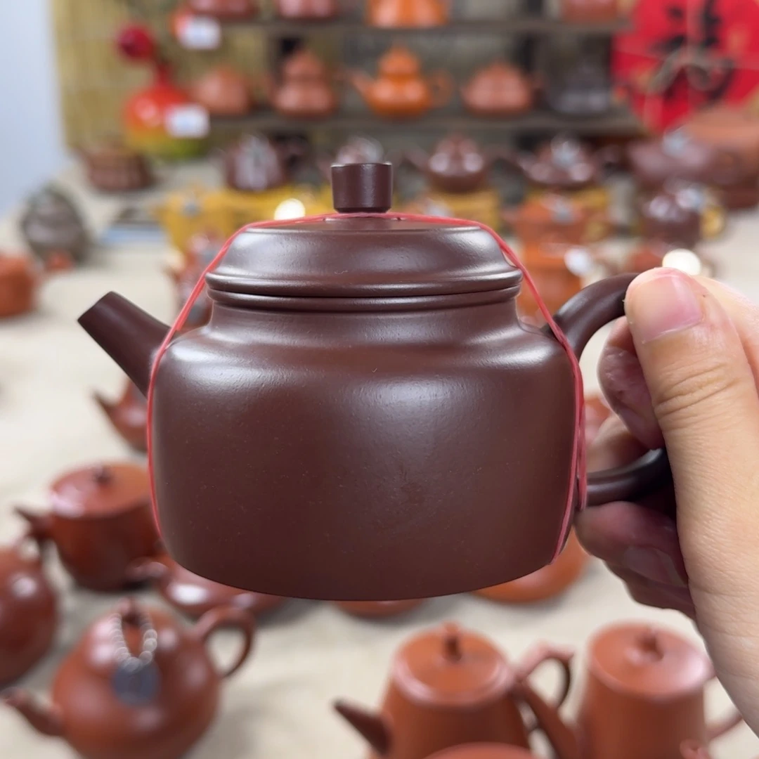 紫砂茶壶缘****茶得钟壶紫泥